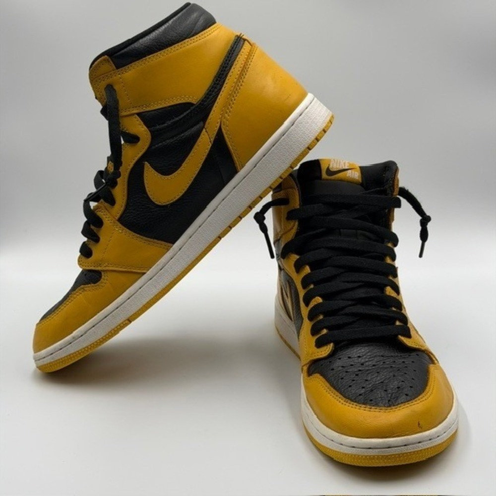 Nike Air Jordan 1 Retro High OG Pollen Black Yellow 555088-701 Mens Size 11